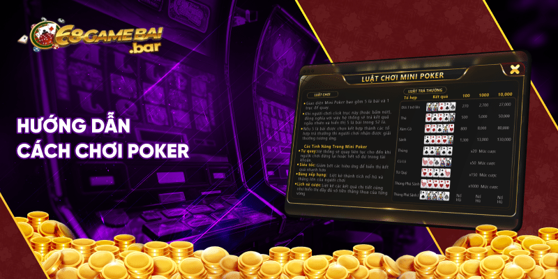 Hướng dẫn cách chơi Poker